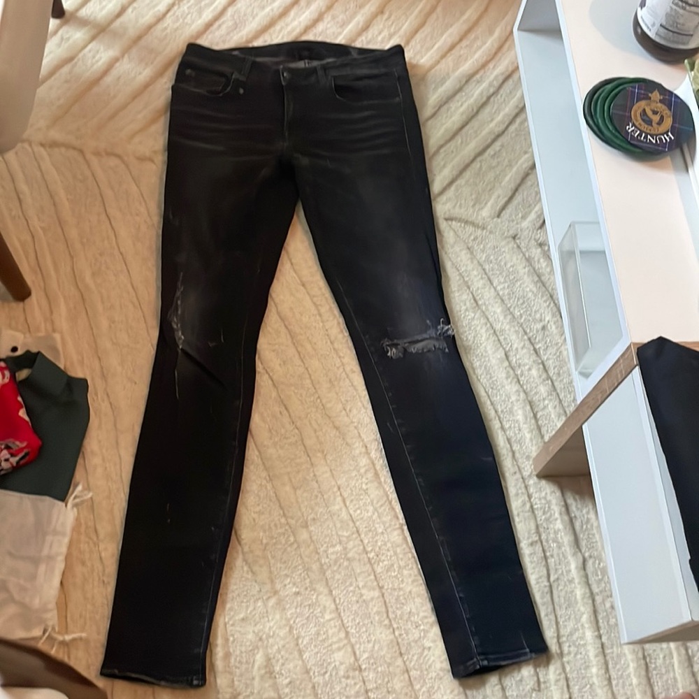 R13 Charcoal Skinny Jeans (size 29)